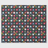 Farbenfrohe Ornamente Geschenkpapier (Flach)