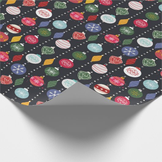 Farbenfrohe Ornamente Geschenkpapier (Ecke)