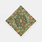Farbenfrohe Ornamente Serviette (Ecke)