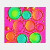 Farbenfrohe Orte Abstrakte Kunst Fleecedecke (Vorderseite (Horizontal))
