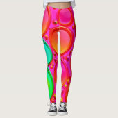 Farbenfrohe Orte Abstrakte Kunst Leggings (Vorderseite)