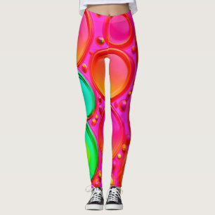 Farbenfrohe Orte Abstrakte Kunst Leggings