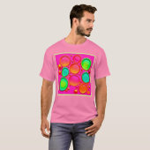 Farbenfrohe Orte Abstrakte Kunst T-Shirt (Vorne ganz)