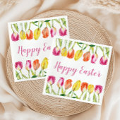 Farbenfrohe Osterblüte Serviette