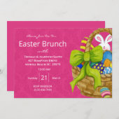 Farbenfrohe Osterbroschüre Einladung (Vorne/Hinten)