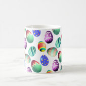Farbenfrohe Osterdekoration Ei Modernes Niedliches Kaffeetasse (Mittel)
