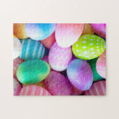 Farbenfrohe Ostereier Foto Puzzle (Horizontal)