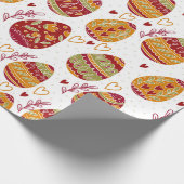 Farbenfrohe Ostereier Geschenkpapier (Ecke)