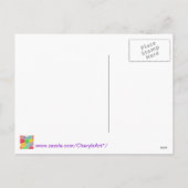 Farbenfrohe Ostereier Happy Oster Postkarten (Rückseite)