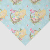 Farbenfrohe Ostereier Hühnerfleisch Blume Gewebe Seidenpapier (Detail)