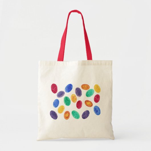 Farbenfrohe Ostereier Jelly Beans Bags Tragetasche (Vorne)