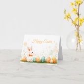 Farbenfrohe Ostereier Karte (Gelbe Blume)