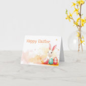 Farbenfrohe Ostereier Karte (Gelbe Blume)