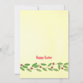 Farbenfrohe Ostereier mit Graskarte Dankeskarte (Rückseite)