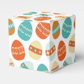 Farbenfrohe Ostereier Muster Mitte Jahrhundert Mod Geschenkschachtel (Vorderseite)