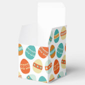 Farbenfrohe Ostereier Muster Mitte Jahrhundert Mod Geschenkschachtel (Geöffnet)