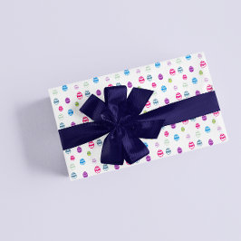 Farbenfrohe Ostereier-Muster-Papierblätter Geschenkpapier Set