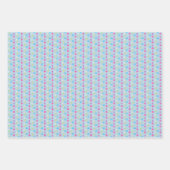 Farbenfrohe Ostereier-Muster-Papierblätter Geschenkpapier Set (Vorderseite 3)