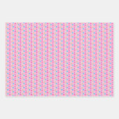 Farbenfrohe Ostereier-Muster-Papierblätter Geschenkpapier Set (Vorderseite)