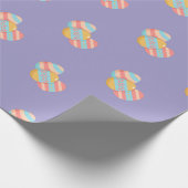 Farbenfrohe Ostereier Muster Wrapping Paper Geschenkpapier (Ecke)