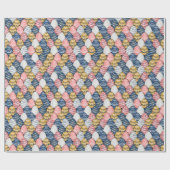 Farbenfrohe Ostereier Nahtloses Muster Geschenkpapier (Flach)