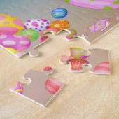 Farbenfrohe Ostereier, Niedliche Osterbäume, Oster Puzzle (Seite)