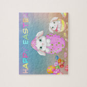 Farbenfrohe Ostereier, Niedliche Osterbäume, Oster Puzzle (Vertikal)