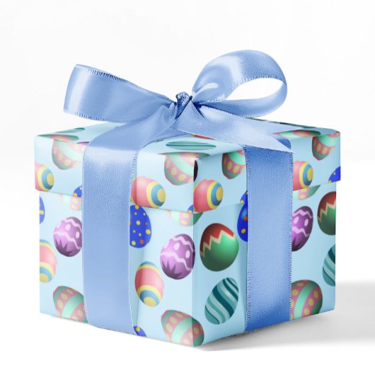 Farbenfrohe Ostereier Ostereier Jagen Ostern Party Geschenkpapier Set