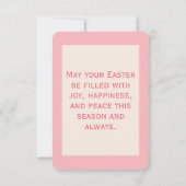 Farbenfrohe Ostereier Osterkarte Karte (Rückseite)