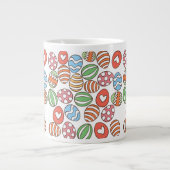 Farbenfrohe Ostereier Riesenkaffee Tasse - Frühlin (Vorderseite)