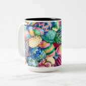 Farbenfrohe Ostereier Tasse (Vorderseite Links)