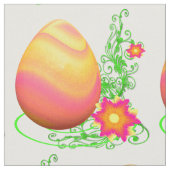 Farbenfrohe Ostereier und Blume 4,5" Stoff (Nahaufnahme)