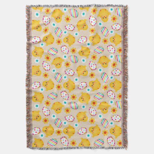 Farbenfrohe Ostereier und -gestänge Decke (Vorderseite Vertikal)