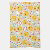 Farbenfrohe Ostereier und -gestänge Geschirrtuch (Vertikal)