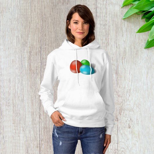Farbenfrohe Ostereier Womens Hoodie