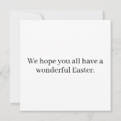 Farbenfrohe Ostereierkollage Karte (Rückseite)