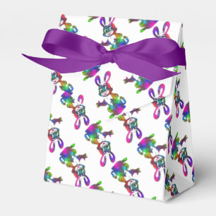 Farbenfrohe Osterfeier Bunny Niedlich Favor Box Geschenkschachtel