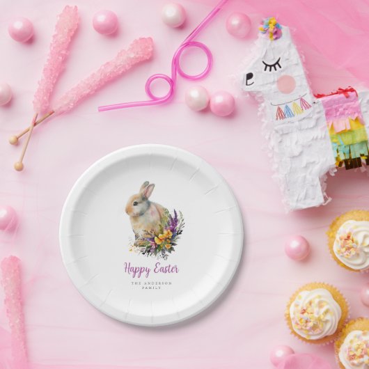 Farbenfrohe Osterfeier Pappteller (Party)