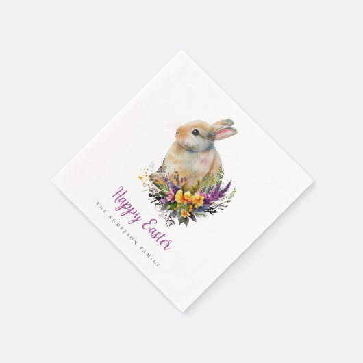 Farbenfrohe Osterfeier Serviette (Ecke)