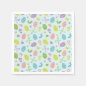 Farbenfrohe Osterfrühlingsmuster | Serviette (Vorderseite)