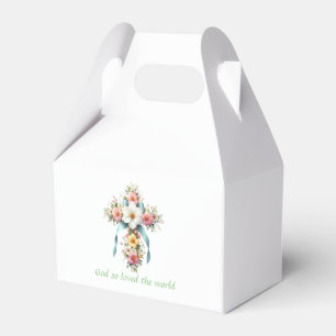 Farbenfrohe Ostern/Frühlingskreuz Geschenkschachtel