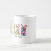 Farbenfrohe Ostersonne Kaffeetasse (Vorderseite Links)