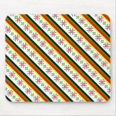 Farbenfrohe östliche Muster-Nummernschild Mousepad (Vorne)