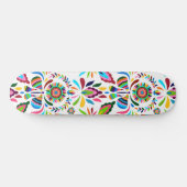 Farbenfrohe Otomi-Butterfly-Blume Fett Muster Skateboard (Horizontal)