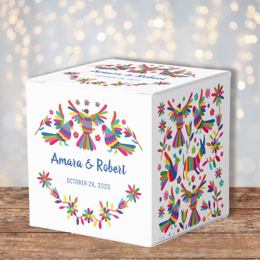 Farbenfrohe Otomi Gevor Box Geschenkschachtel
