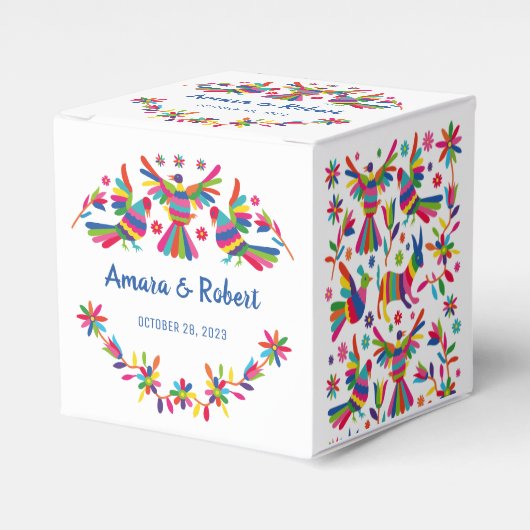 Farbenfrohe Otomi Gevor Box Geschenkschachtel (Vorderseite)