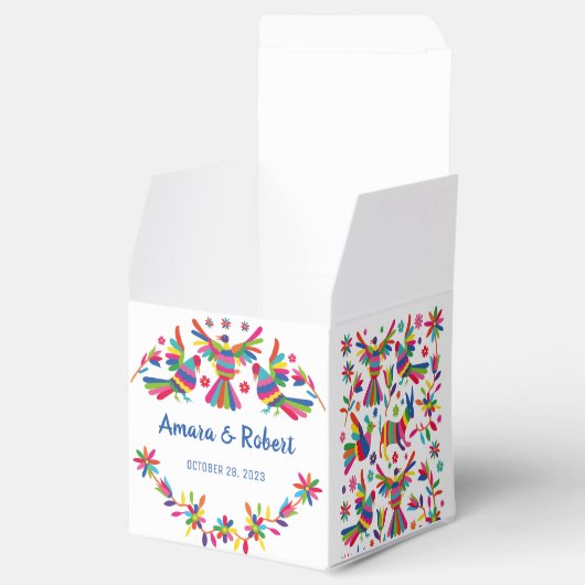 Farbenfrohe Otomi Gevor Box Geschenkschachtel (Geöffnet)