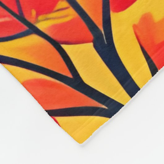 Farbenfrohe Otomie Fleecedecke (Ecke)