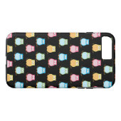 Farbenfrohe Owl Owl Liebt Handy Fall Case-Mate iPhone Hülle (Rückseite (Horizontal))