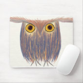 Farbenfrohe Owl Wasserfarbenmalerei Mousepad (Mit Mouse)